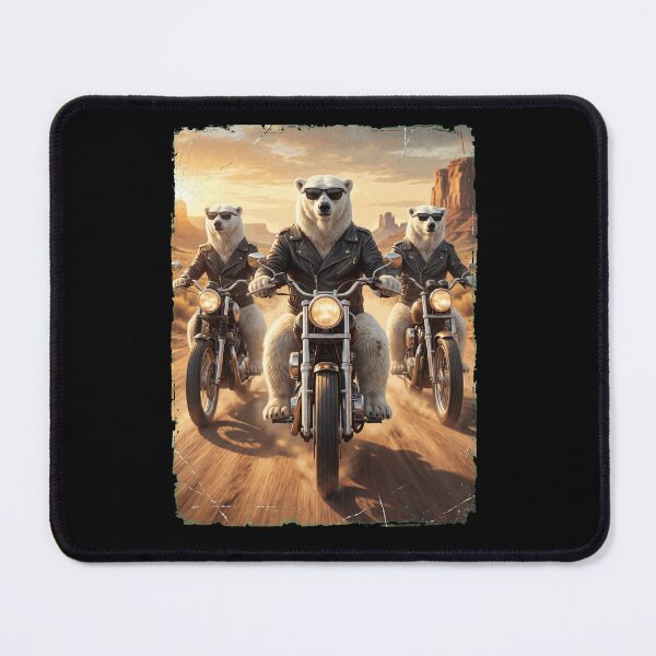 Item preview, Funny Polar Bear Motorcycle Meme Animal Lover designed and sold by DoodleTortle.