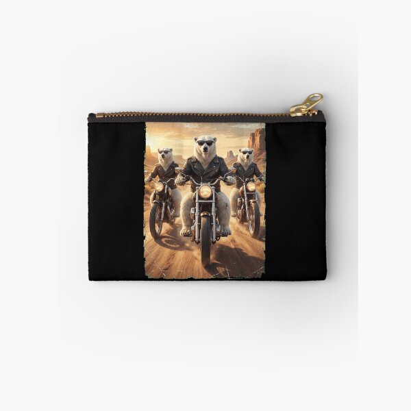 Item preview, Funny Polar Bear Motorcycle Meme Animal Lover designed and sold by DoodleTortle.