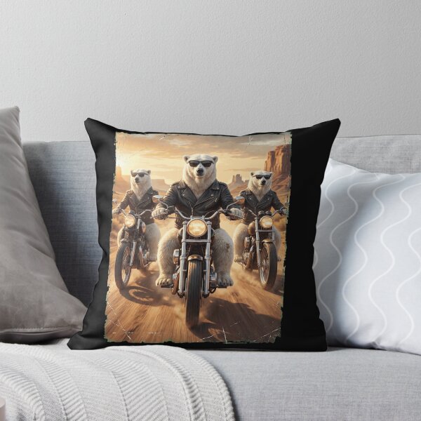 Item preview, Funny Polar Bear Motorcycle Meme Animal Lover designed and sold by DoodleTortle.