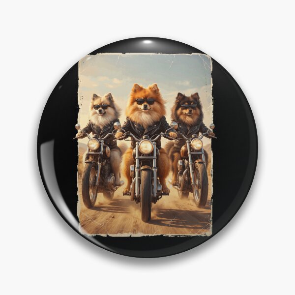 Item preview, Funny Pomeranian Motorcycle Meme Dog Lover designed and sold by DoodleTortle.