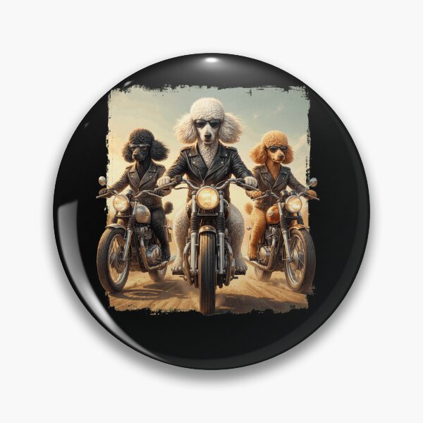 Item preview, Funny Poodle Motorcycle Meme Dog Lover designed and sold by DoodleTortle.