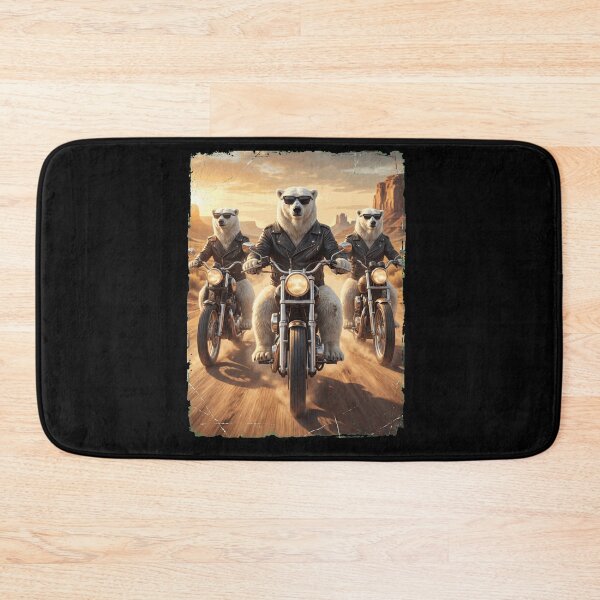 Item preview, Funny Polar Bear Motorcycle Meme Animal Lover designed and sold by DoodleTortle.