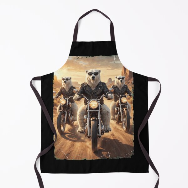 Item preview, Funny Polar Bear Motorcycle Meme Animal Lover designed and sold by DoodleTortle.