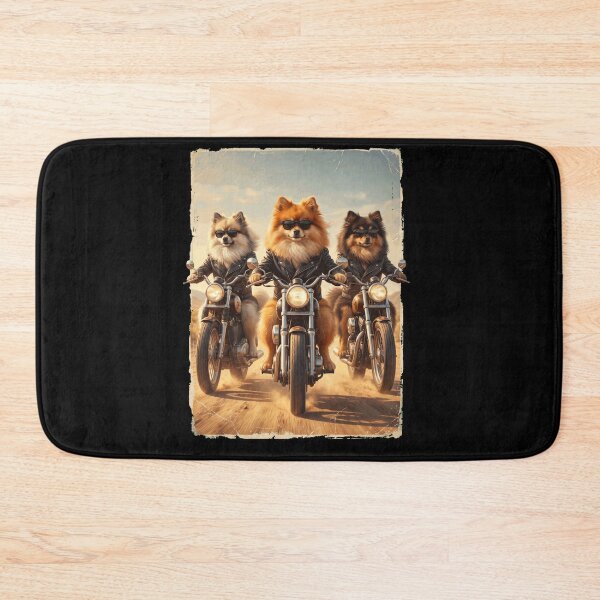 Item preview, Funny Pomeranian Motorcycle Meme Dog Lover designed and sold by DoodleTortle.