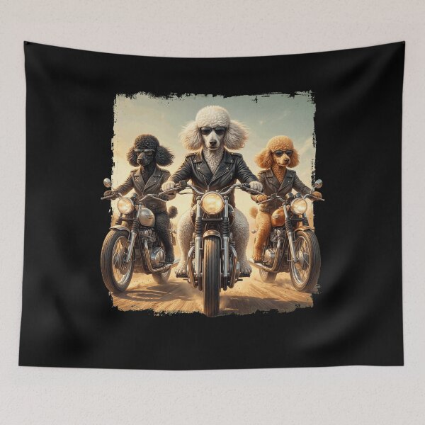 Item preview, Funny Poodle Motorcycle Meme Dog Lover designed and sold by DoodleTortle.