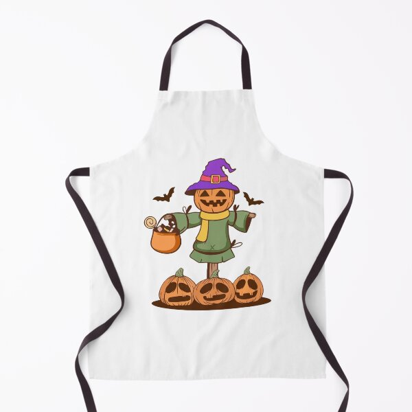Item preview, Cute Halloween Pumpkin Scarecrow with Candy Pot designed and sold by Romain V  Beaupré.