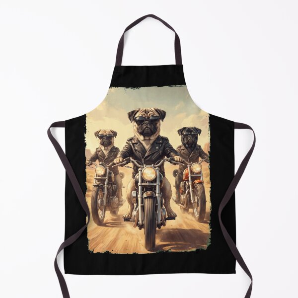 Item preview, Funny Pug Motorcycle Meme Dog Lover designed and sold by DoodleTortle.