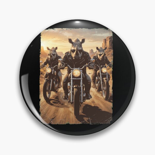 Item preview, Funny Rhino Motorcycle Meme Animal Lover designed and sold by DoodleTortle.