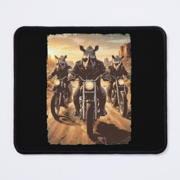 Item preview, Funny Rhino Motorcycle Meme Animal Lover designed and sold by DoodleTortle.