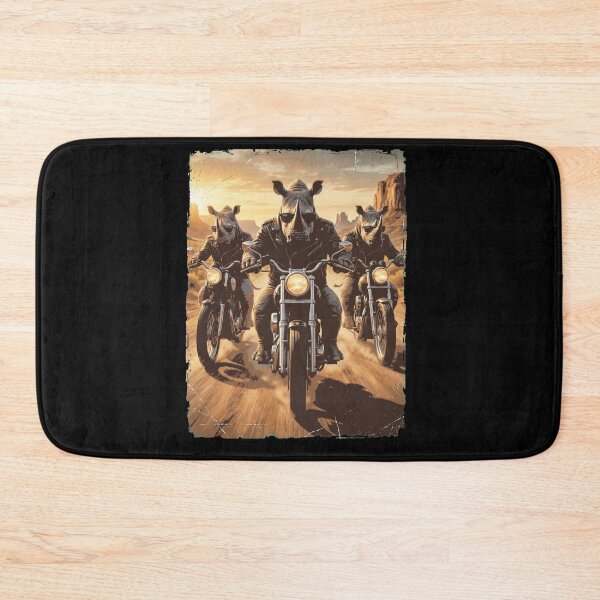 Item preview, Funny Rhino Motorcycle Meme Animal Lover designed and sold by DoodleTortle.