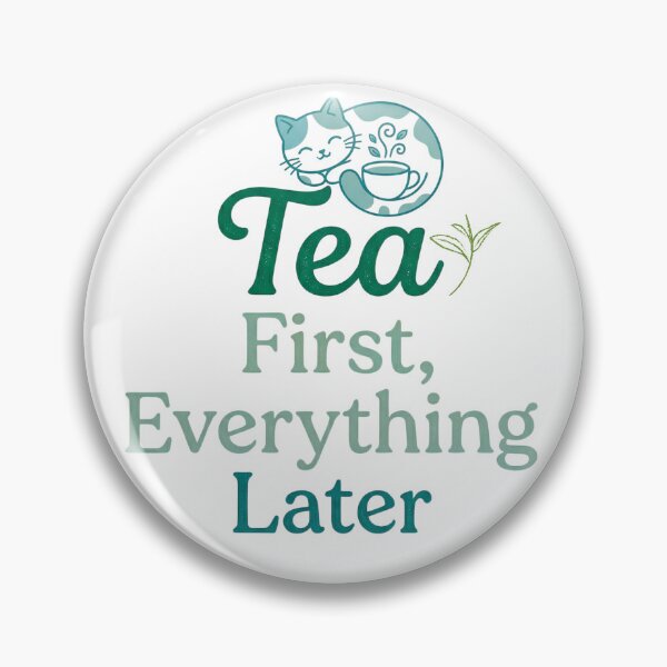 Item preview, Tea First, Everything Later | Cozy Tea Lover for Introverts & Aesthetic Vibes designed and sold by Im-Ara.