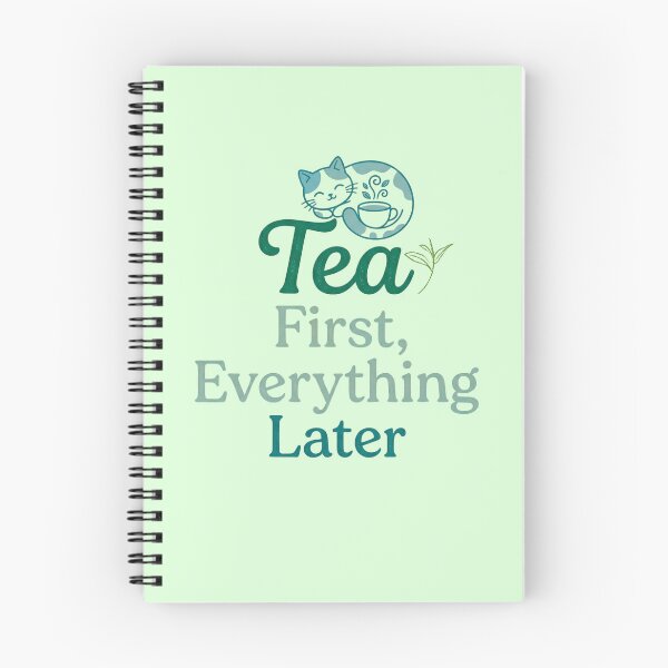 Item preview, Tea First, Everything Later | Cozy Tea Lover for Introverts & Aesthetic Vibes designed and sold by Im-Ara.