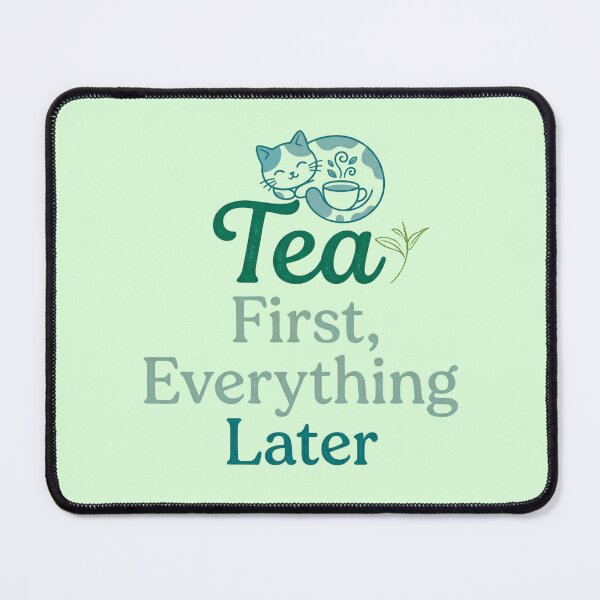 Item preview, Tea First, Everything Later | Cozy Tea Lover for Introverts & Aesthetic Vibes designed and sold by Im-Ara.