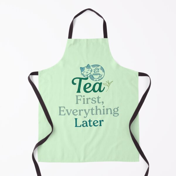 Item preview, Tea First, Everything Later | Cozy Tea Lover for Introverts & Aesthetic Vibes designed and sold by Im-Ara.