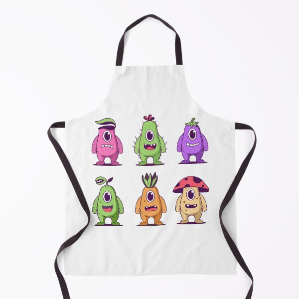 Item preview, Set of Six Funny Vegetable Monster Characters designed and sold by Romain V  Beaupré.