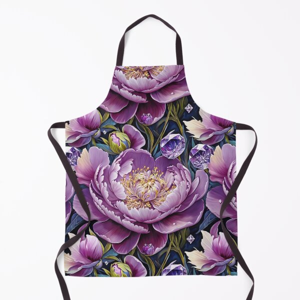Artikelvorschau, Nahtloses Blumenmuster mit lila und weißen Pfingstrosen entworfen und verkauft von Leylita Design.