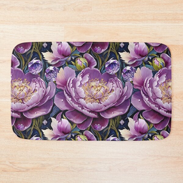 Item preview, Purple and White Peonies Floral Seamless Pattern designed and sold by Leylita Design.