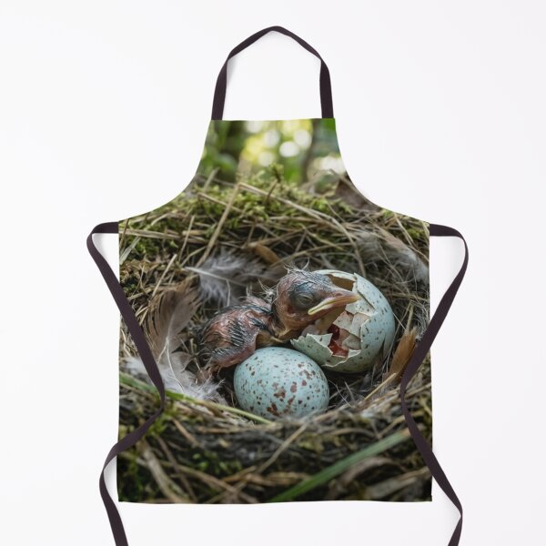 Item preview, Hatching of a bird's egg in its natural nest. designed and sold by Malisa345.