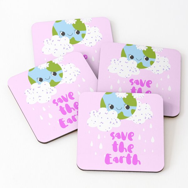 Item preview, Happy Earth Planet with Rain Clouds designed and sold by the-myro.