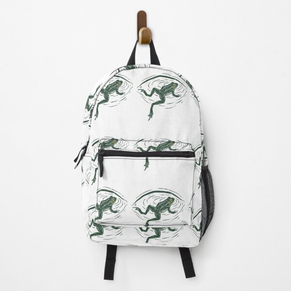 Item preview, Minimal Frog Swimming Aesthetic Calm Water Ripple Nature designed and sold by FreshVibe Prints.