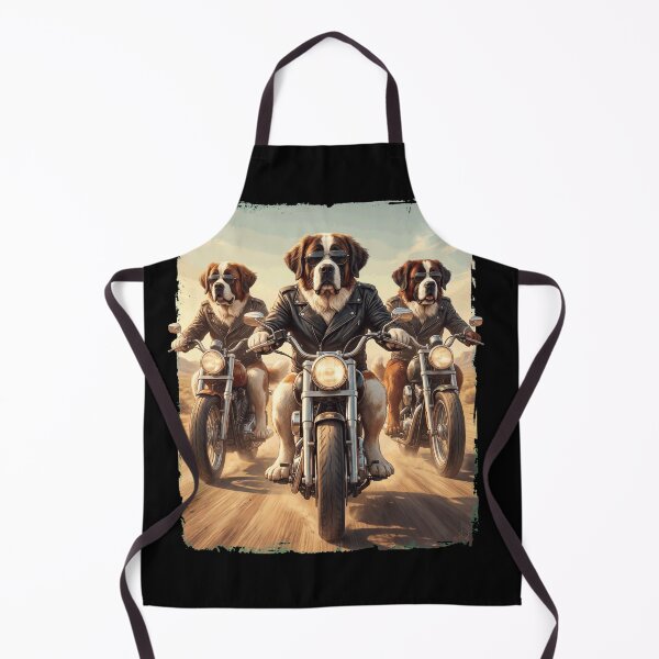 Item preview, Funny Saint Bernard Motorcycle Meme Dog Lover designed and sold by DoodleTortle.