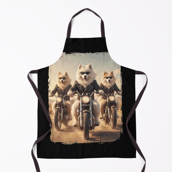 Item preview, Funny Samoyed Motorcycle Meme Dog Lover designed and sold by DoodleTortle.
