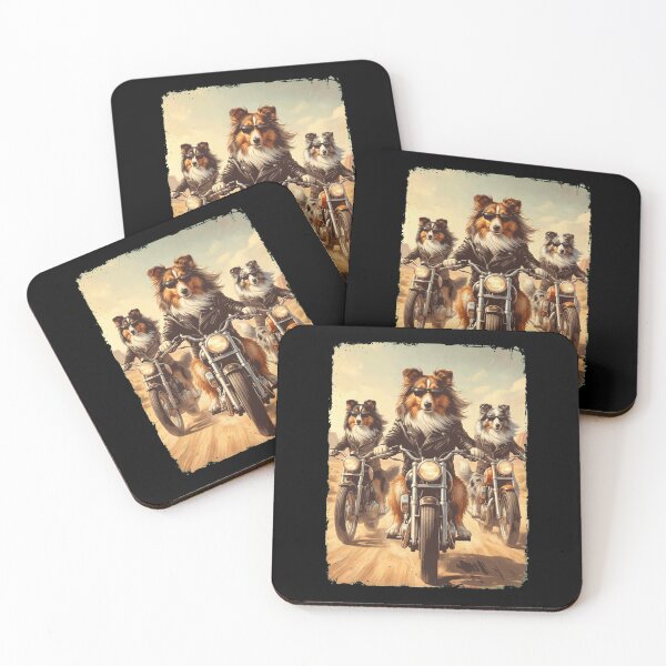 Item preview, Funny Shetland Sheepdog Motorcycle Meme Dog Lover designed and sold by DoodleTortle.