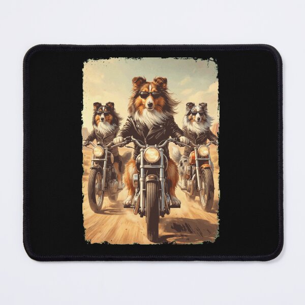 Item preview, Funny Shetland Sheepdog Motorcycle Meme Dog Lover designed and sold by DoodleTortle.