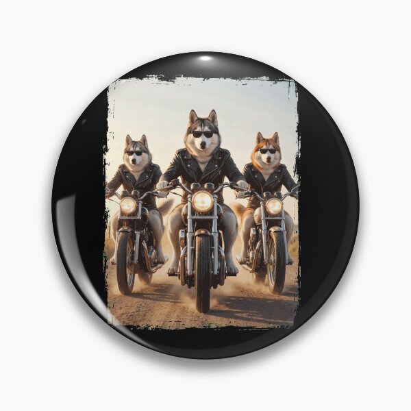 Item preview, Funny Siberian Husky Motorcycle Meme Dog Lover designed and sold by DoodleTortle.