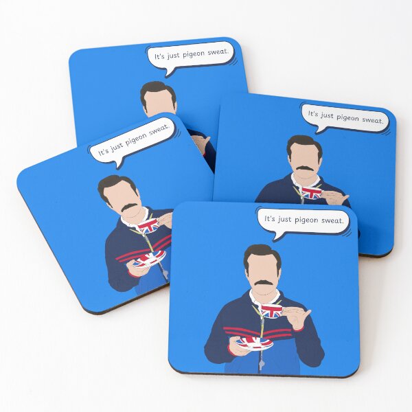Item preview, Ted Lasso "It's Just Pigeon Sweat" Quote - Funny TV Show Fanart designed and sold by Still Silhouette.