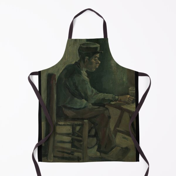 Item preview, Man at Table by Vincent van Gogh: Post Impressionist Rustic Portrait Poster designed and sold by artofuniverse.