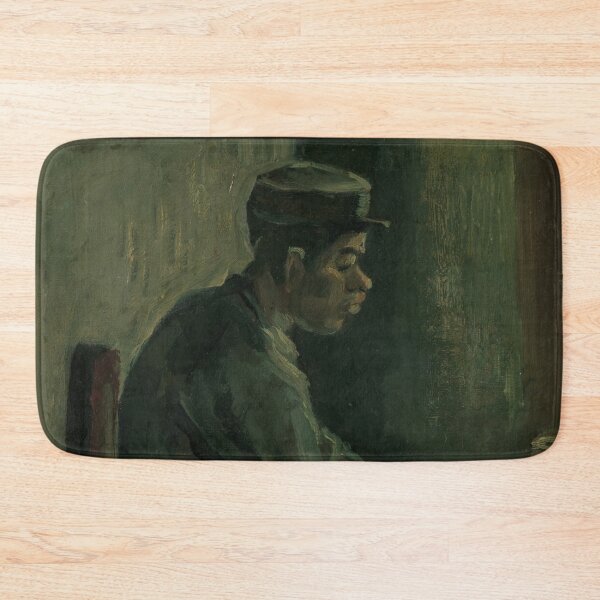 Item preview, Man at Table by Vincent van Gogh: Post Impressionist Rustic Portrait Poster designed and sold by artofuniverse.