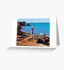 Preparing to fish, Darwin, Australia. Greeting Card