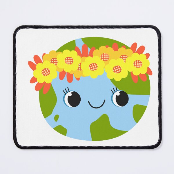 Item preview, Cute Earth Character with Floral Wreath designed and sold by the-myro.