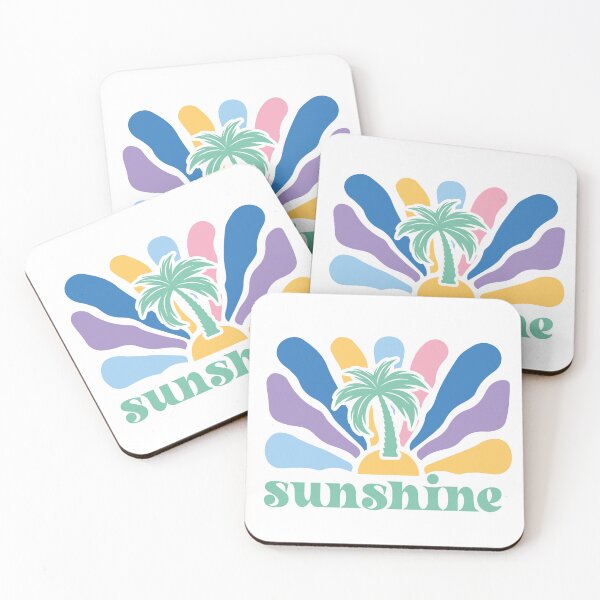 Item preview, Sunshine Retro Tropical - Colorful Palm Beach Design designed and sold by KymeraStudio25.