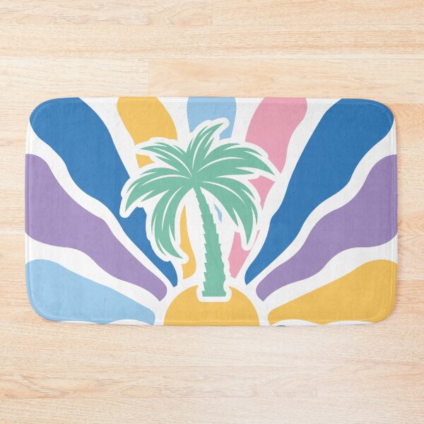 Item preview, Sunshine Retro Tropical - Colorful Palm Beach Design designed and sold by KymeraStudio25.