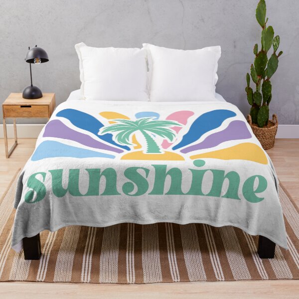Item preview, Sunshine Retro Tropical - Colorful Palm Beach Design designed and sold by KymeraStudio25.