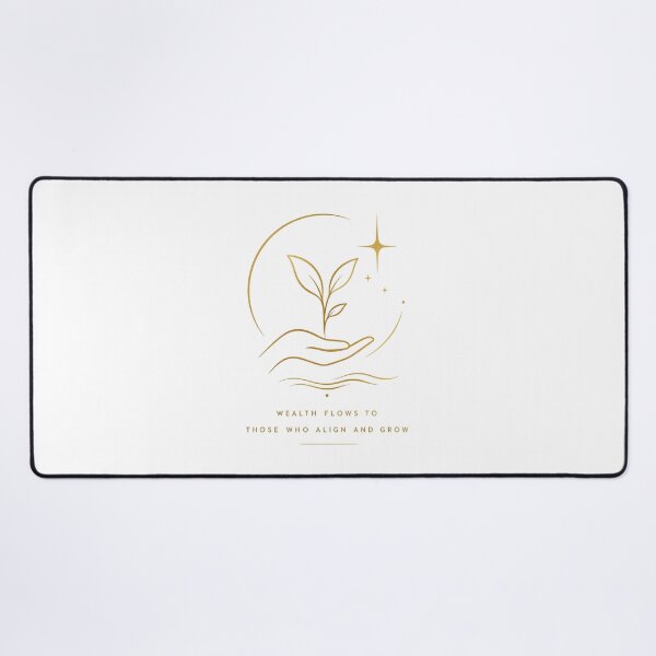 Item preview, Golden Minimal Growth & Wealth Illustration | Spiritual Aesthetic Line Art designed and sold by AuroraWealthHouse.