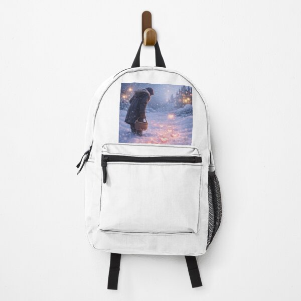 Item preview, Magical Heart Trail in Snow – Emotional Winter Scene designed and sold by LovelyCatGalaxy.