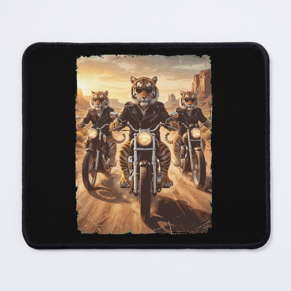 Item preview, Funny Tiger Motorcycle Meme Animal Lover designed and sold by DoodleTortle.