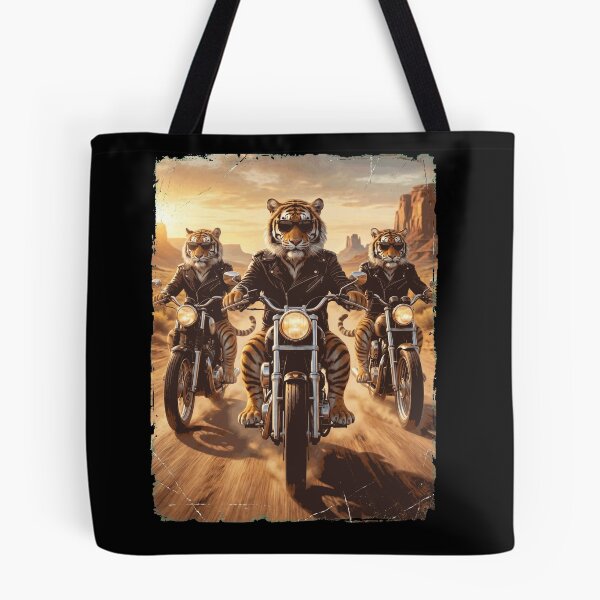 Item preview, Funny Tiger Motorcycle Meme Animal Lover designed and sold by DoodleTortle.