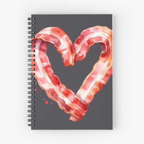 Item preview, Heart of bacon, watercolor designed and sold by LiskoDesign.
