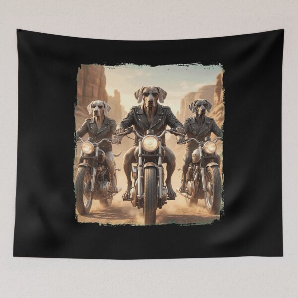 Item preview, Funny Weimaraner Motorcycle Meme Dog Lover designed and sold by DoodleTortle.