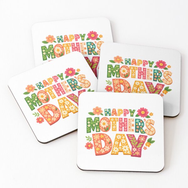 Item preview, Happy Mothers Day Floral Lettering designed and sold by Ora-kuro.