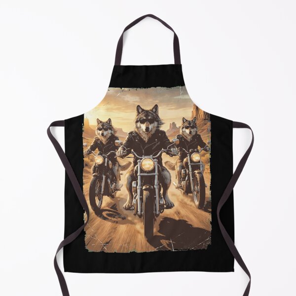 Item preview, Funny Wolf Motorcycle Meme Animal Lover designed and sold by DoodleTortle.