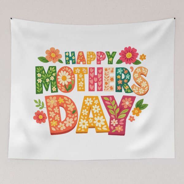 Item preview, Happy Mothers Day Floral Lettering designed and sold by Ora-kuro.
