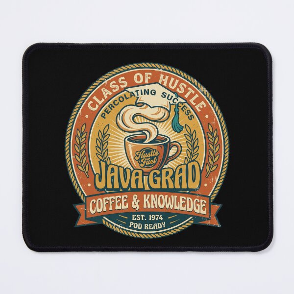 Item preview, Degree Powered by Coffee Graduation Funny Coffee Lover Grad Class of 2026 Retro designed and sold by Im-Ara.