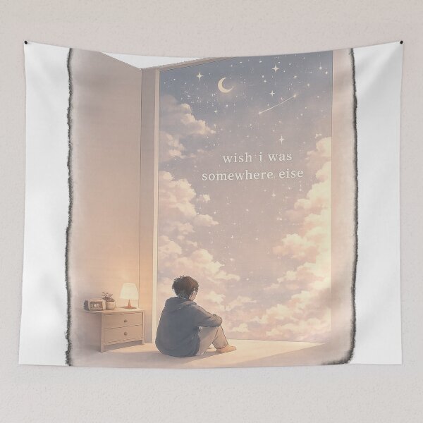 Item preview, Somewhere Else – Dreamy Escape Art designed and sold by InkWanderStudio.