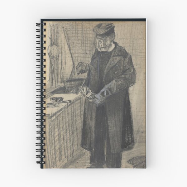 Item preview, Man Polishing a Boot by Vincent van Gogh: Vintage Working Class Study Poster designed and sold by artofuniverse.
