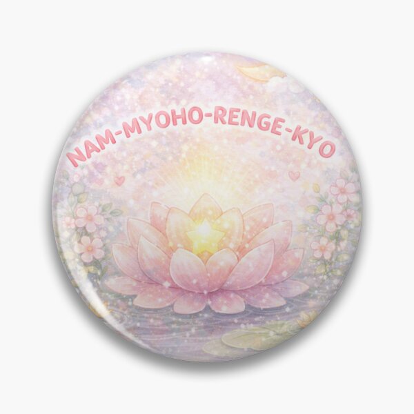 Item preview, Nam Myoho Renge Kyo Lotus Watercolor Sticker designed and sold by MiniYume.